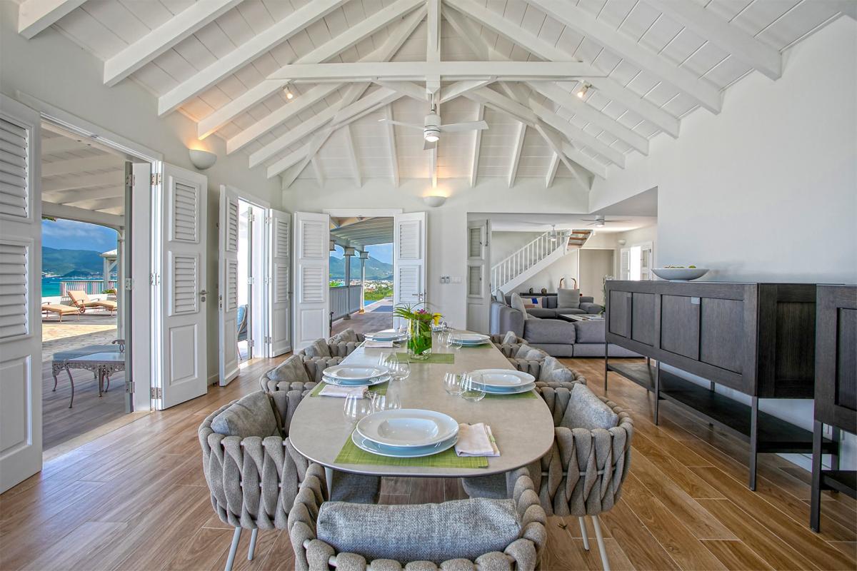 Villa rental St Martin - Dining Area